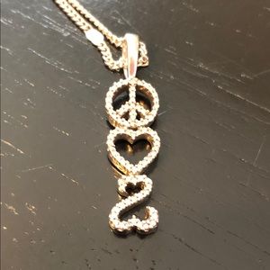 Jane Seymour: Peace, Love and Open Heart Necklace